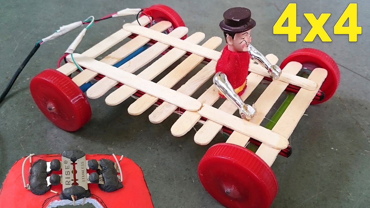 How To Make A 4x4 Remote Control Car Homemade Remote Doovi