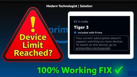 Amazon Prime Device Limit Reached? ✅ 100% Working FIX (Step by Step Guide)  