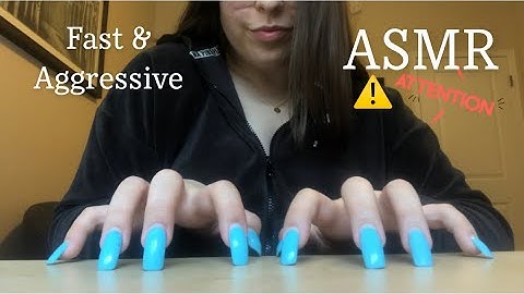 EXTREMELY FAST & AGGRESSIVE BUILDUP TAPPING & SCRATCHING ASMR (no talking) ⚠️⚡️