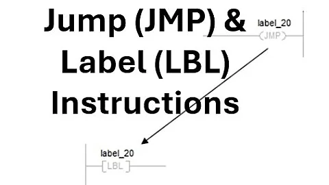 The RSLogix/Studio 5000 Jump (JMP) and Label (LBL) Instructions