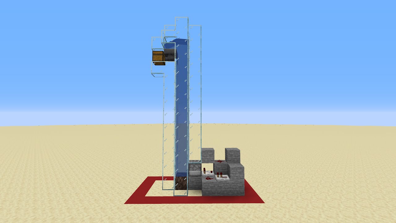 Minecraft Item elevator Tutorial 1.13+