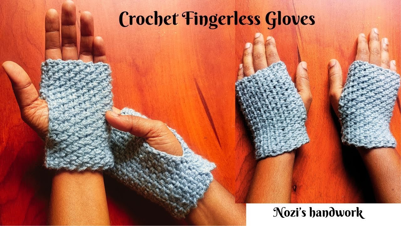 easy Cute Crochet Handwarmer / Fingerless Gloves | beginner friendly ...