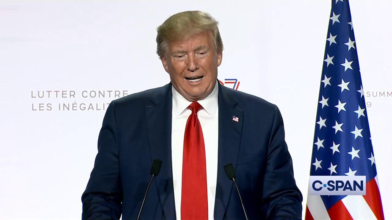 g7 2019 President Trump on China
