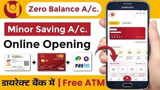 Minor Bank Account Opening Online 2026 | Zero Balance Account | PNB Minor Zero Balance Account
