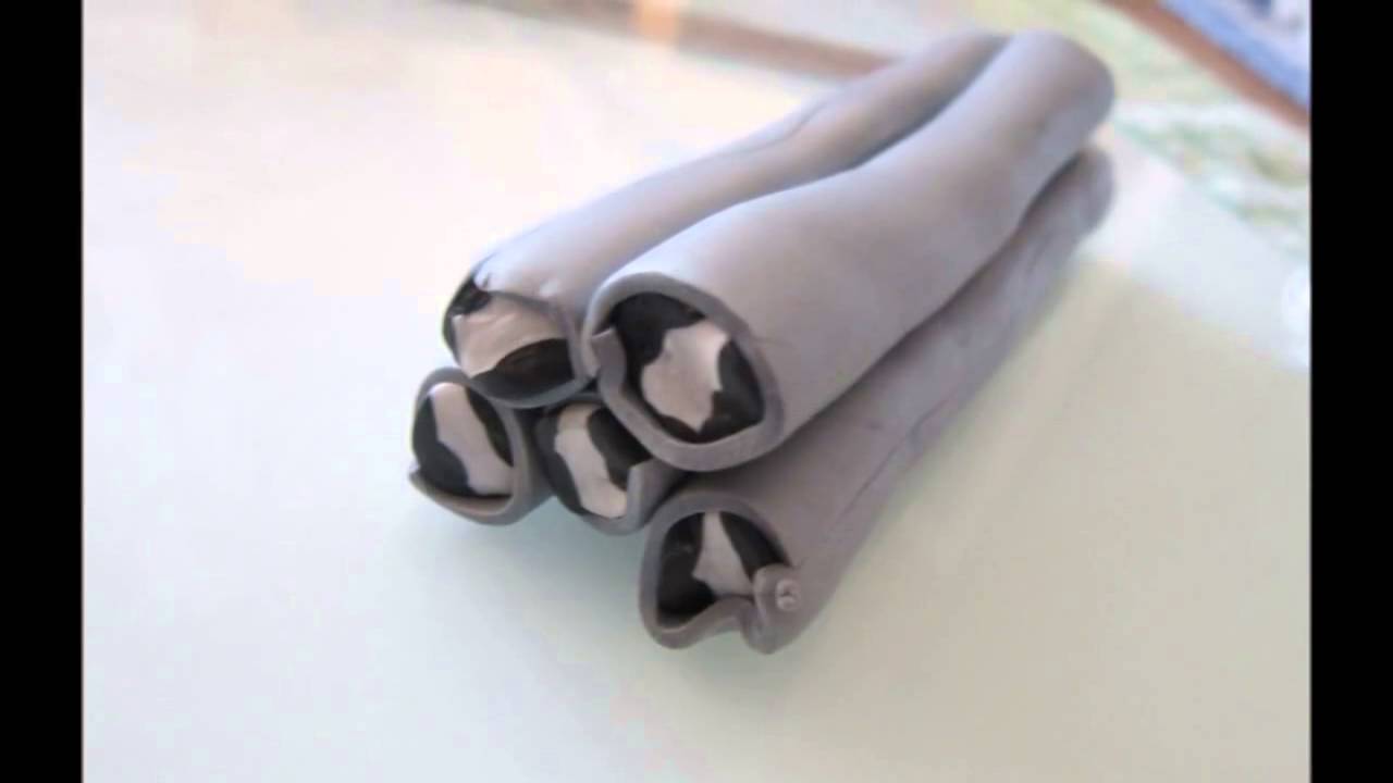 Cane et Perles FIMO "Style Léopard"