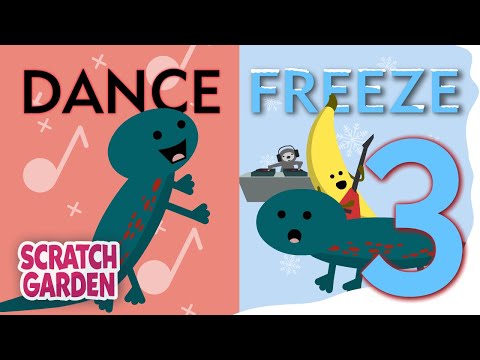 The Dance Freeze Song 3! | Air Guitar Freeze Dance | Scratch Garden