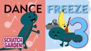 The Dance Freeze Song 3! | Air Guitar Freeze Dance | Scratch Garden Resimi