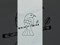 Very Easy Bird Drawing 🐦 By The Unexplored Talent #trending #shortsfeed #viralshorts #shorts #short