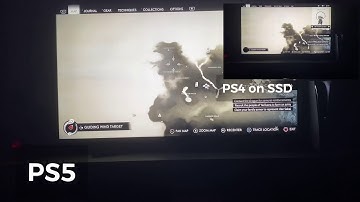 Loading time PS4 Pro on SSD vs PS5