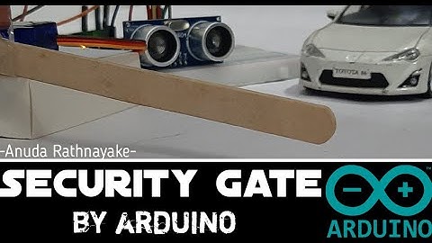 Automatic gate by arduino (Using Servo motor and Ultrasonic sensor)