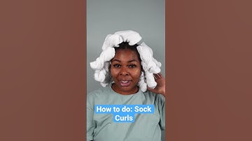 How to do Sock Curls. Check out my full YT video. #Shorts #heatlesshairstyles #sockcurls #blackhair