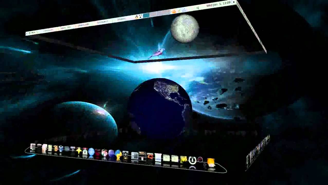 Linux Mint 10 & Compiz-Fusion + Cubemodel Plugin