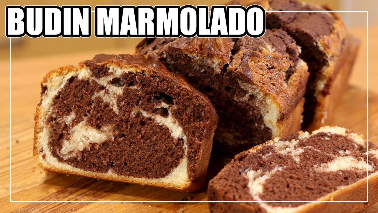 Легкий мраморный пудинг | Двухцветный торт шаг за шагом