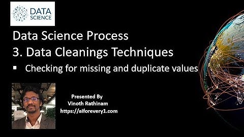 Data Science Process 5 : Data Cleaning Technique Part 1 #checkingmissingvalues #removingduplicates