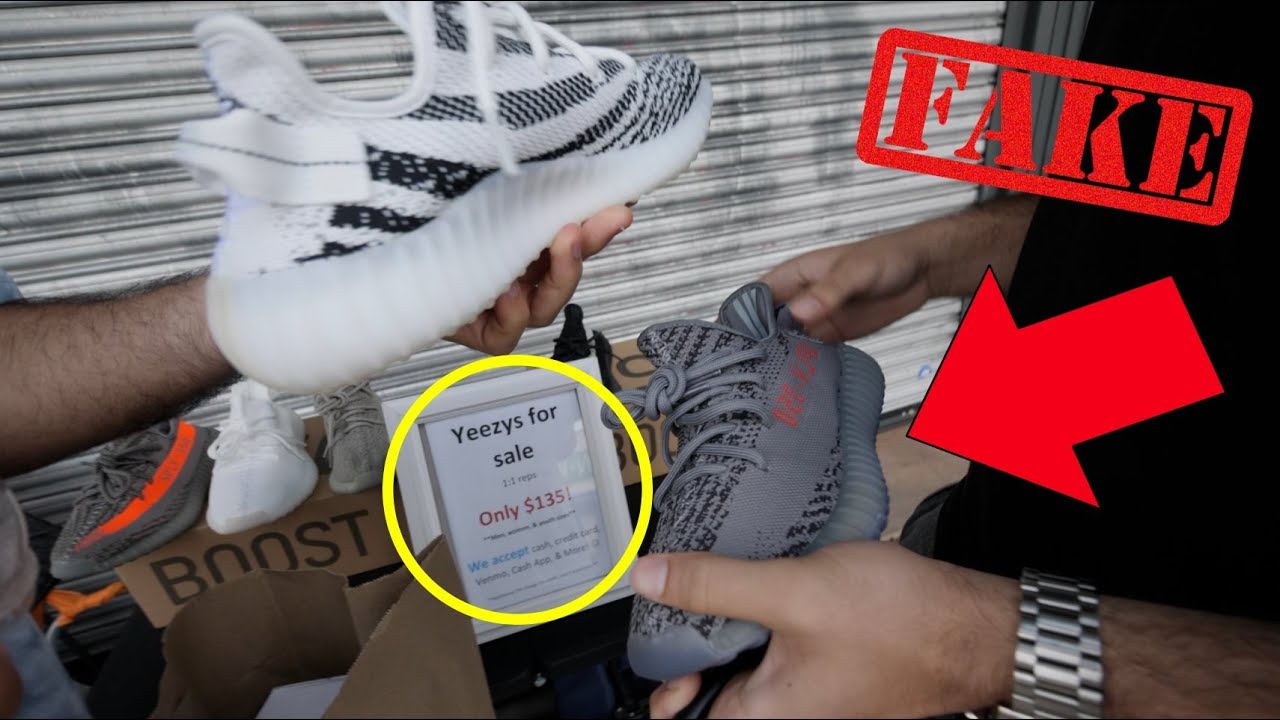 TRYING TO SELL US FAKE YEEZYS FOR $135 