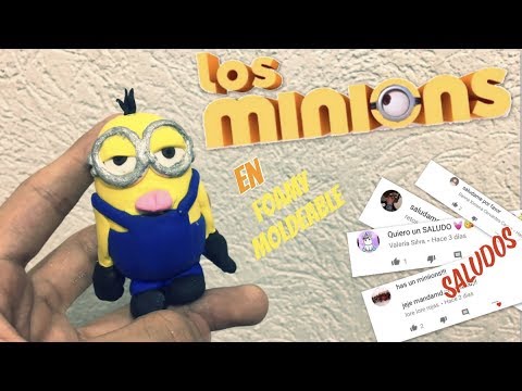 como hacer un Minion en Foamy Moldeable