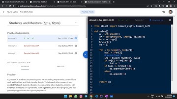 Google Kick Start Round E 2022 || Coloring_game.py || Student_mentors.py || solution in python code