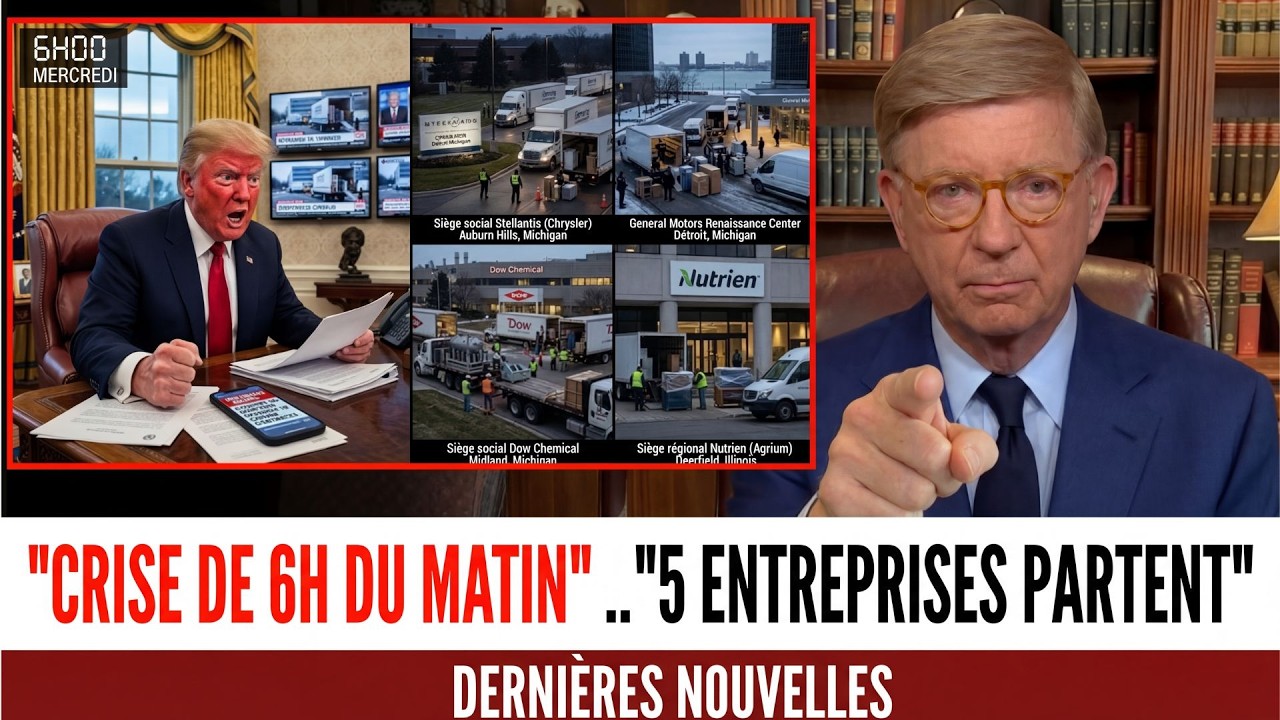 IL Y A 1H : 5 Géants US FUIENT au Canada — L'Exode de 78 Milliards qui Paralyse Washington