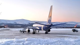 Ту-204С RA-64052 &quot;Екатерина&quot; Авиастар-Ту Почта России Магадан - Анадырь 4B9651 18.01.22