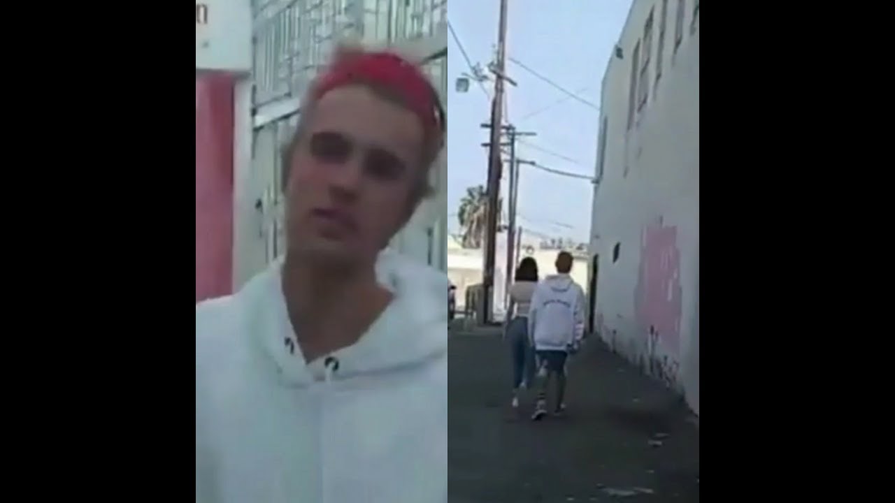 JUSTIN Bieber Approached By Ms-13 Gang Member In A Raggedy Hollywood Hood & Justin Runs away