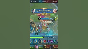 AAMON Pro player Damage Build ONE Shot Delete subscribe please #mobilelegends #gusionfreestyle