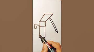 7=hand water pump very easy drawing 😍#shorts #viral