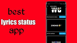 best app for lyrics whatsapp status video 2021 | hindi status app screenshot 3