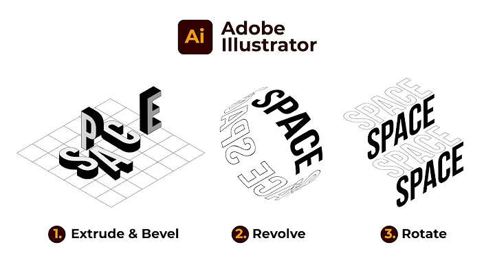 How to use 3D Tool Illustrator (Extrude, Revolve, Rotate) | Design Dynamics