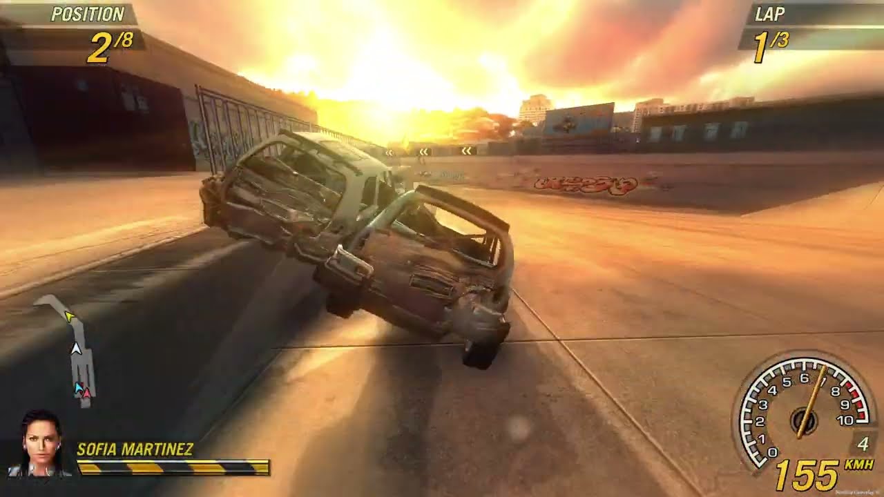 FlatOut 2 Gameplay Part 16 [4K 60FPS PC] No Commentary