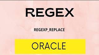 REGX_EXP function in oracle