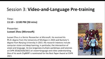 [CVPR 2021 VQA2VLN Tutorial] Video-and-Language Pre-training