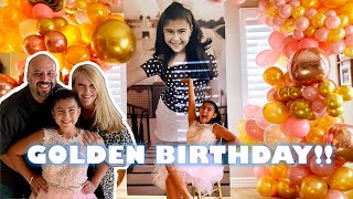 Golden fairy tale birthday surprise!