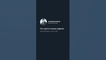 Most people only reverse engineer their careers  You need to reverse engineer everything in your ...