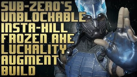 Sub-Zeros unblockable frozen axe luckality augment build, BRAIN FREEZE!!!