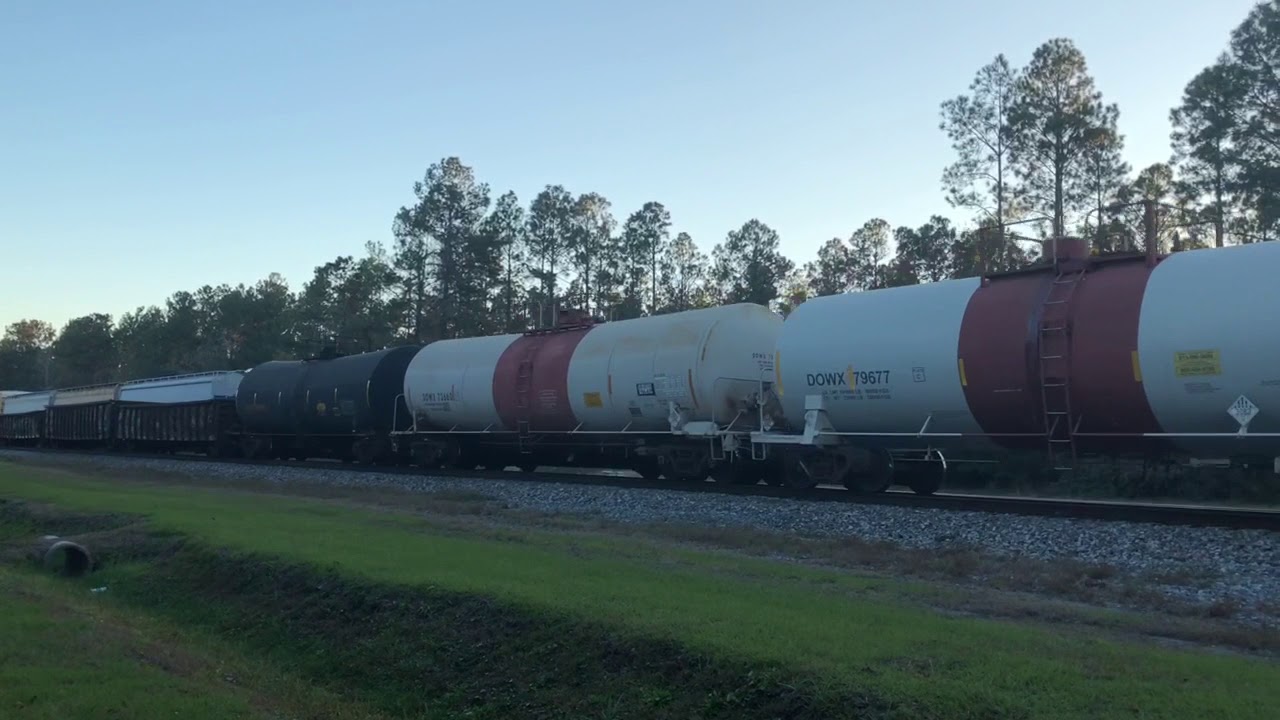 120 trains in 3 days 5 hours Folkston Ga Winter Watch November 30- December 3 2017 P053-02 W/4 units