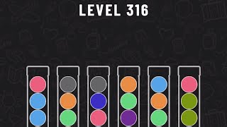 Ball Sort Puzzle Level 316 #ballsortpuzzle #ballsortpuzzlegameplay #puzzlegame #mobilegames