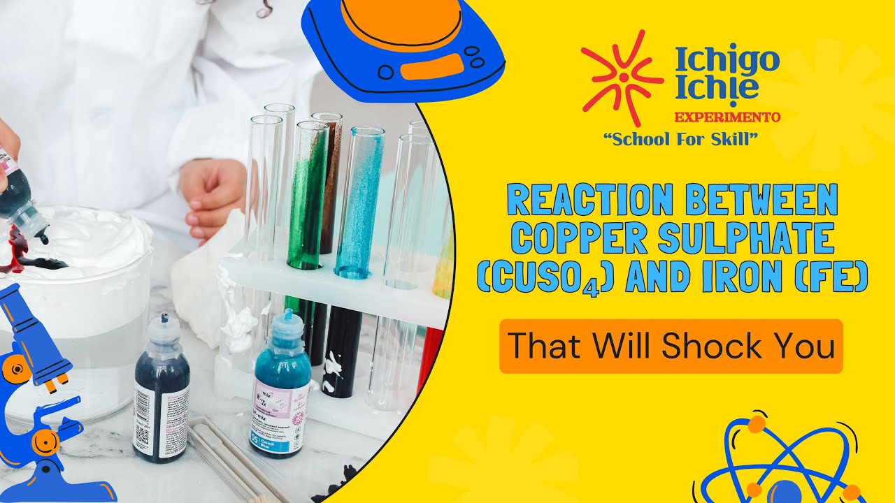 Reaction Between Copper Sulphate (CuSO₄) and Iron (Fe)