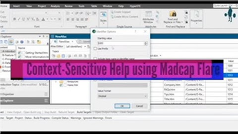 Create Context-Sensitive Help In Flare