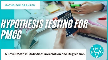 Hypothesis Testing for PMCC | A-Level Maths | MathsForGranted