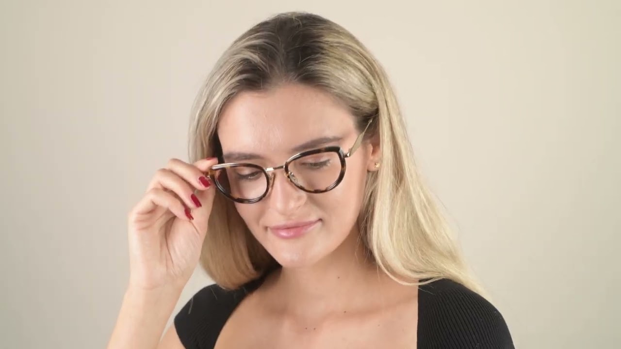 Prada PR 54ZV VAU1O1 Honey Tortoise Gold Eyeglasses