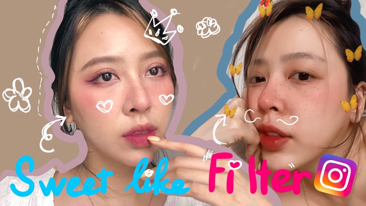 Trang điểm ngọt ngào tone hồng đất như Instagram 2020... - youtube