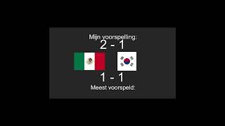 Wij voorspellen het WK 2026 wedstrijd 2! Mexico tegen Zuid-Korea #wk2026 #wk #worldcup