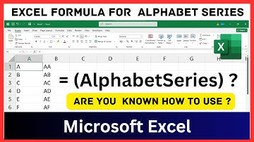 How To Autofill and Drag A To Z (Or AA,AB,AC..) Series in Excel | Excel Tips   #excel