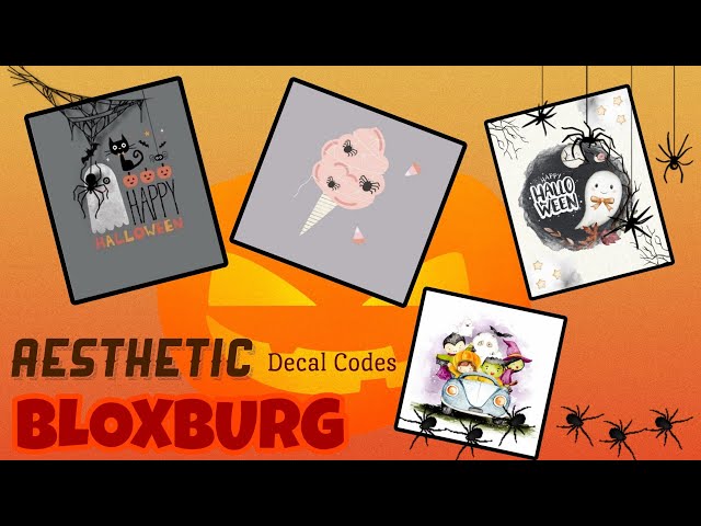 AESTHETIC HALLOWEEN DECALS FOR BLOXBURG