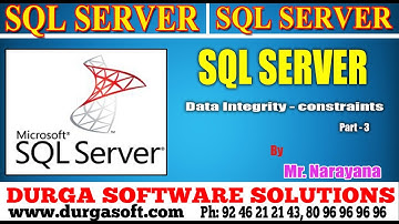 Sql Server tutorial || onlinetraining||Data interity Constraints Part-3 by Narayana