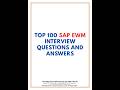 Top 100 SAP EWM Interview Questions & Answers @ShivShankarSAPTrainer