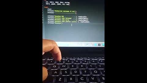 Program hitung gaji karyawan menggunakan bahasa pascal