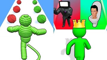 Rope-Man Run VS Giant Rush Max All Levels Gameplay Android,iOS NEW UPDATE