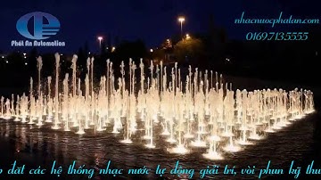 Thiết kế thi công nhạc nước âm sàn nghệ thuật, sàn phun ma trận nhạc nước, quảng trường nước