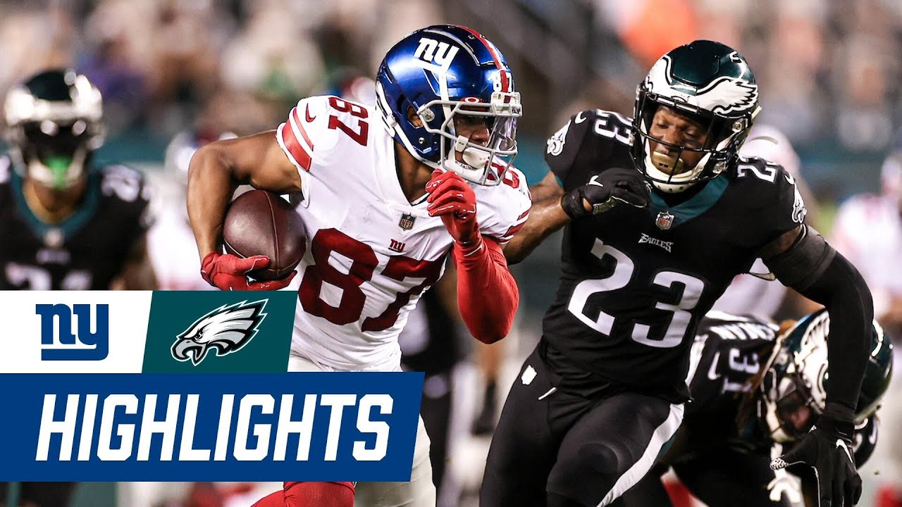 Giants vs. Eagles Week 7 Highlights; Daniel Jones, Sterling Shepard, James Bradberry, Golden Tate